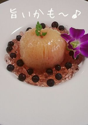 夏限定! 丸ごと桃のコンポート-レシピのメイン写真