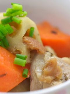 レンコンと鶏肉の梅煮-レシピのメイン写真