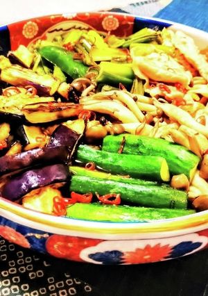 たっぷり野菜と豚の焼き浸し-レシピのメイン写真