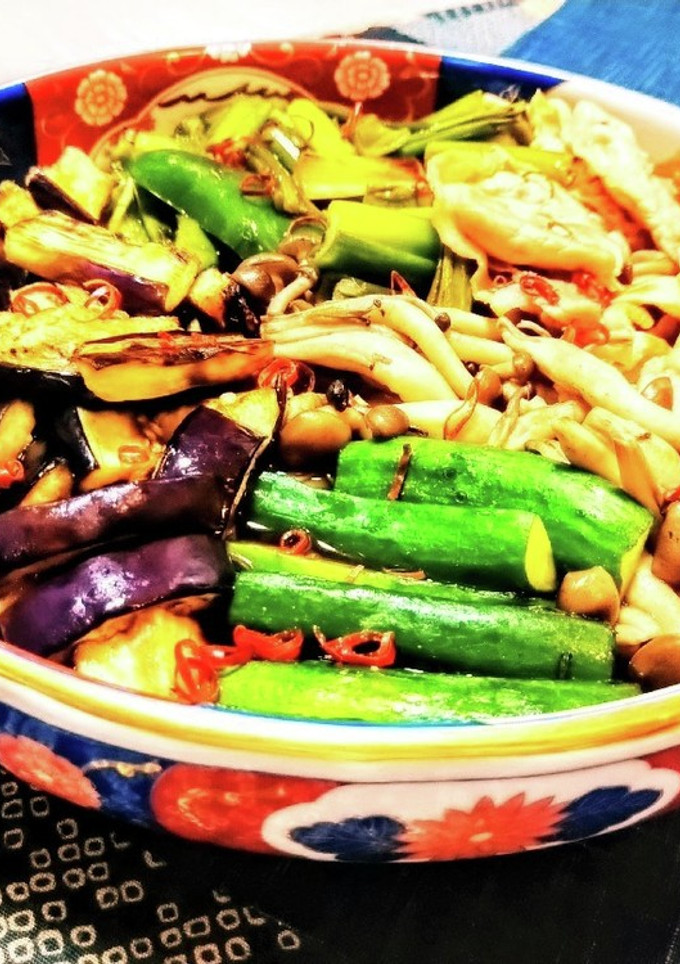 たっぷり野菜と豚の焼き浸し-レシピのメイン写真