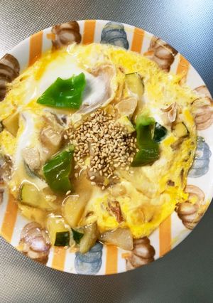 根菜チクワ中華あん味スペイン風オムレツ風-レシピのメイン写真