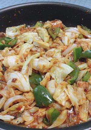 鯖缶とキャベツの回鍋肉風★味噌炒め-レシピのメイン写真
