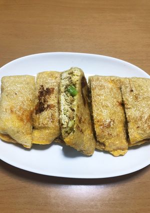 栃尾のお揚げでねぎ味噌チーズ焼き-レシピのメイン写真