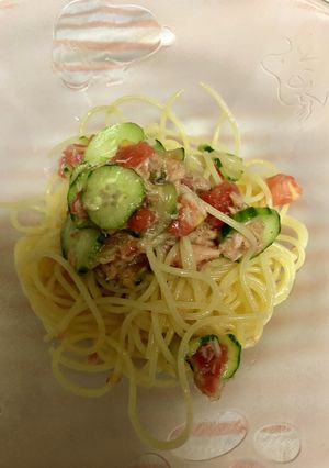 ＊簡単＊トマトときゅうりの冷製パスタ-レシピのメイン写真