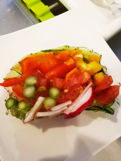 簡単!夏野菜の冷たいコンソメジュレ仕立て-レシピのメイン写真