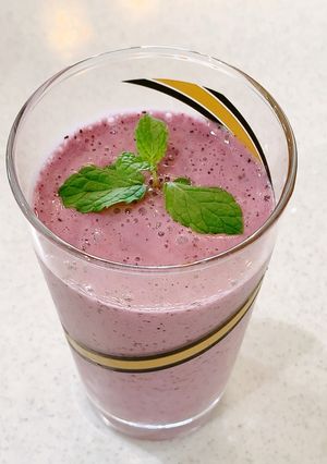 朝食にピッタリ◎ブルーベリースムージー-レシピのメイン写真