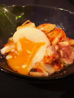 ダイエット&お夜食◎タコキムチ*温玉のせ-レシピのメイン写真