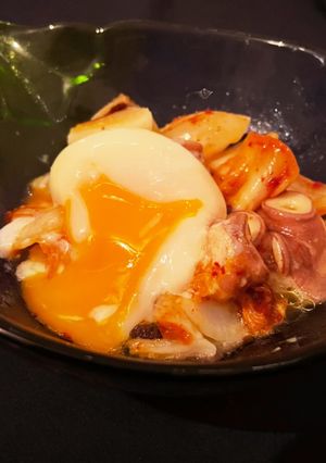 ダイエット&お夜食◎タコキムチ＊温玉のせ-レシピのメイン写真