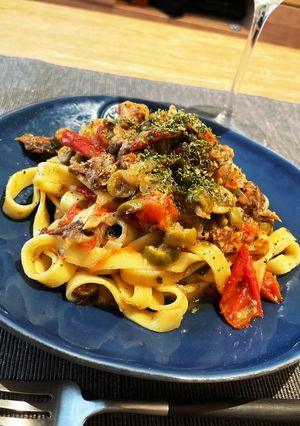 白ワインに合う♡鯖トマトパスタ-レシピのメイン写真