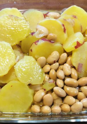 豆芋 さつまいも 大豆 煮［電気圧力鍋］-レシピのメイン写真