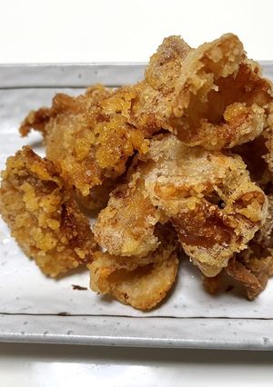 鶏皮の唐揚げ-レシピのメイン写真