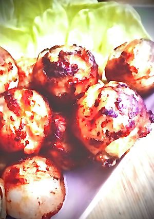 ライスペーパーでまるでたこ焼き海鮮餃子-レシピのメイン写真