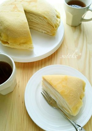 混ぜて焼くだけ簡単もちもちクレープの生地-レシピのメイン写真