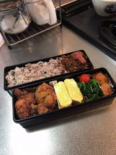 冷凍からあげの和風お弁当-レシピのメイン写真