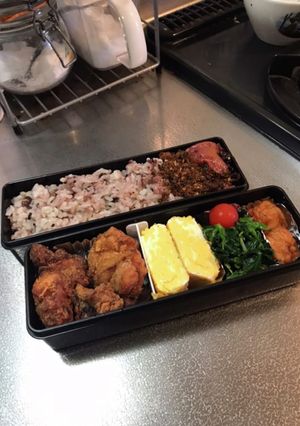 冷凍からあげの和風お弁当-レシピのメイン写真