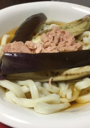 ナスとツナのさっぱりうどん-レシピのメイン写真