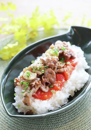 焼きトマトのポークライス-レシピのメイン写真