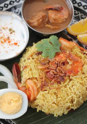 炊飯器で「海老ビリヤニ」-レシピのメイン写真