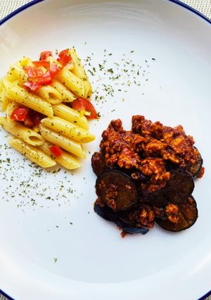ボロネーゼ食べ方色々パスタ夏ランチ-レシピのメイン写真