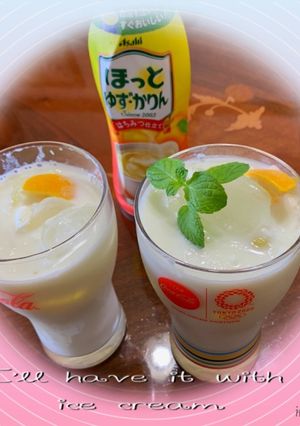 ラッシー　ほっとゆず・かりん-レシピのメイン写真
