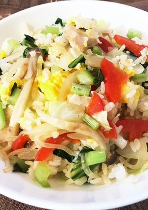 野菜た〜っぷりチャーハン-レシピのメイン写真