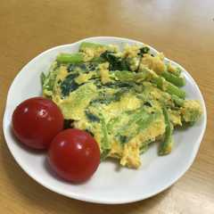 青菜の卵とじ-レシピのメイン写真