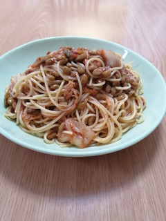 冷製キムチ納豆パスタ-レシピのメイン写真