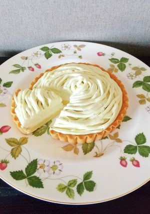 市販タルト　栗きんとん餡　モンブラン-レシピのメイン写真