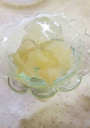 缶詰で作る火を使わない白桃ゼリー-レシピのメイン写真