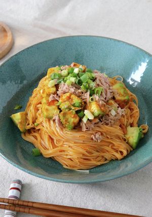 ツナとアボカドのピビン麺-レシピのメイン写真