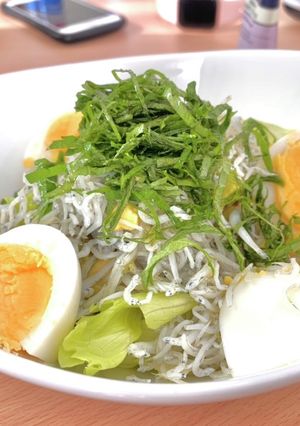 ケト 味玉しらす紫蘇アボカドサラダ-レシピのメイン写真