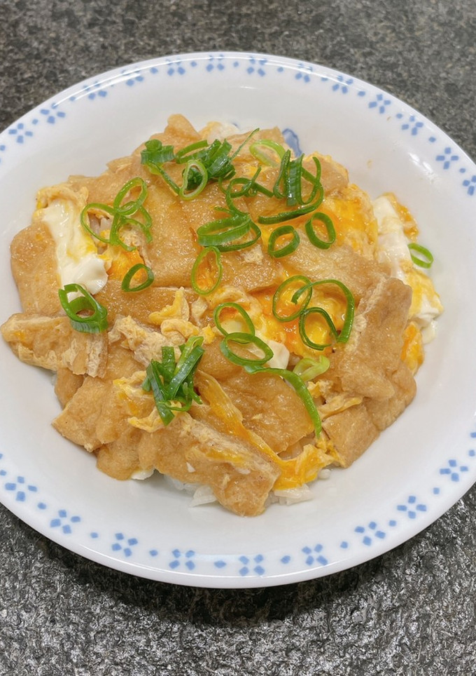 とっても簡単☆油揚げの卵とじ丼-レシピのメイン写真