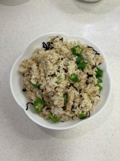 オクラと塩昆布の混ぜご飯-レシピのメイン写真