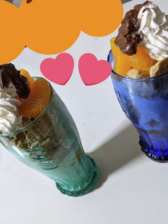 みかんとクッキーとチョコレートのパフェ-レシピのメイン写真