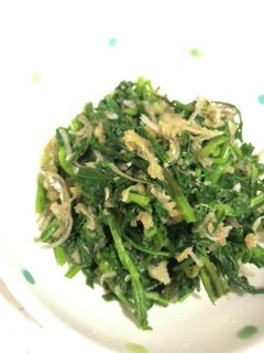春菊とじゃこのおろし炒め-レシピのメイン写真
