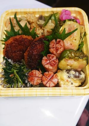 【夫婦弁当101】チーズ焼き２種と冷食-レシピのメイン写真