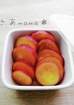 お弁当♪レンジでさつま芋のレモン煮♡-レシピのメイン写真