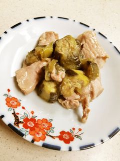 簡単♪豚肉と茄子の和風煮-レシピのメイン写真