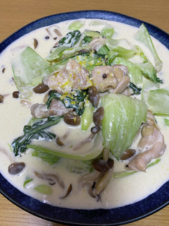 青梗菜とチキンのレモンクリーム煮❤️-レシピのメイン写真