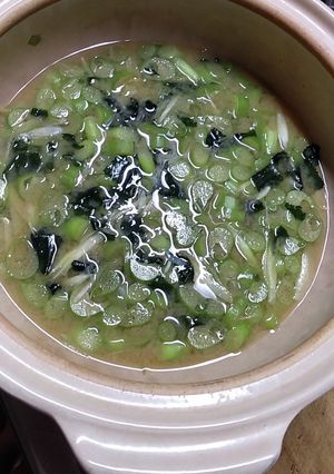 里芋の茎のお味噌汁-レシピのメイン写真