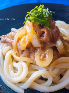 レンジで簡単!生姜焼き 冷やしうどん-レシピのメイン写真