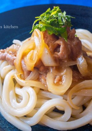 レンジで簡単！生姜焼き 冷やしうどん-レシピのメイン写真