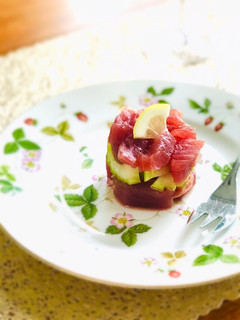 爽やか☆マグロとセロリのレモンタルタル-レシピのメイン写真