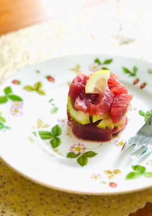 爽やか☆マグロとセロリのレモンタルタル-レシピのメイン写真