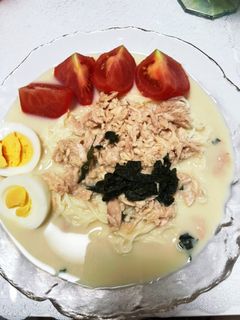 トマトとツナのミルク素麺-レシピのメイン写真