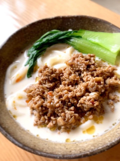肉みそ豆乳坦々うどん-レシピのメイン写真