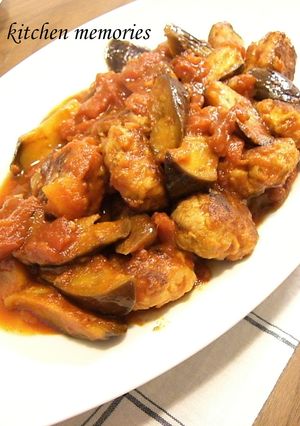 なすも一緒に♪ささっと煮込みハンバーグ-レシピのメイン写真