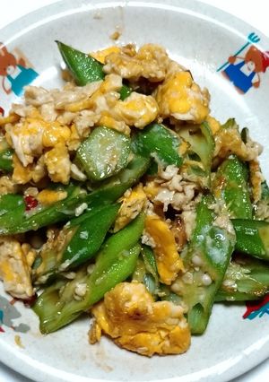 オクラのタイ風炒め物-レシピのメイン写真