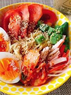 夏野菜タップリの冷やし中華-レシピのメイン写真