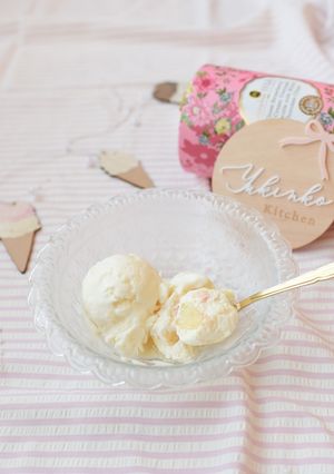 さっぱり濃厚♡桃ヨーグルトアイスクリーム-レシピのメイン写真